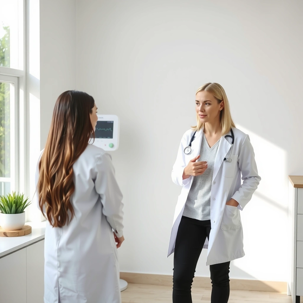 Professional nutritionist providing consultation