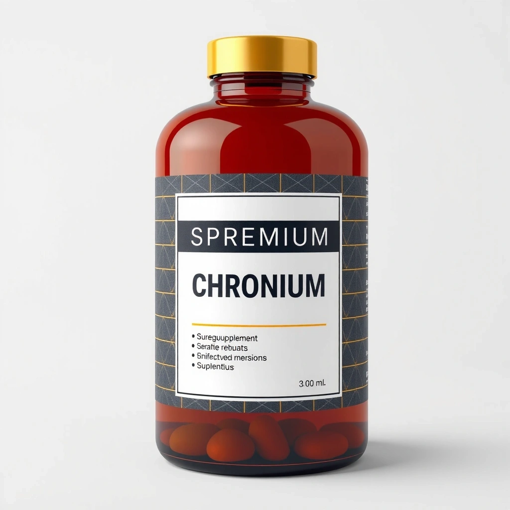 Chromium supplement bottle